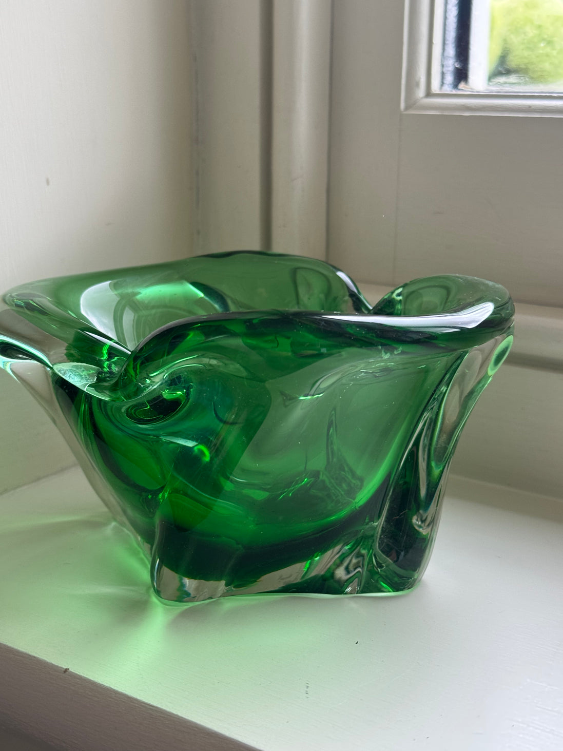 Green Heavy Murano Bowl/Ashtray