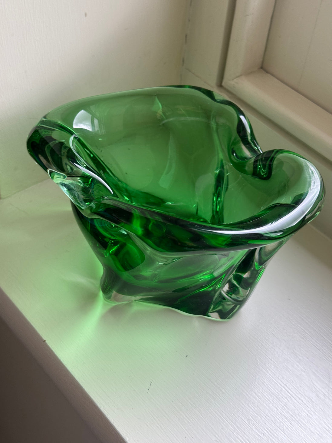 Green Heavy Murano Bowl/Ashtray