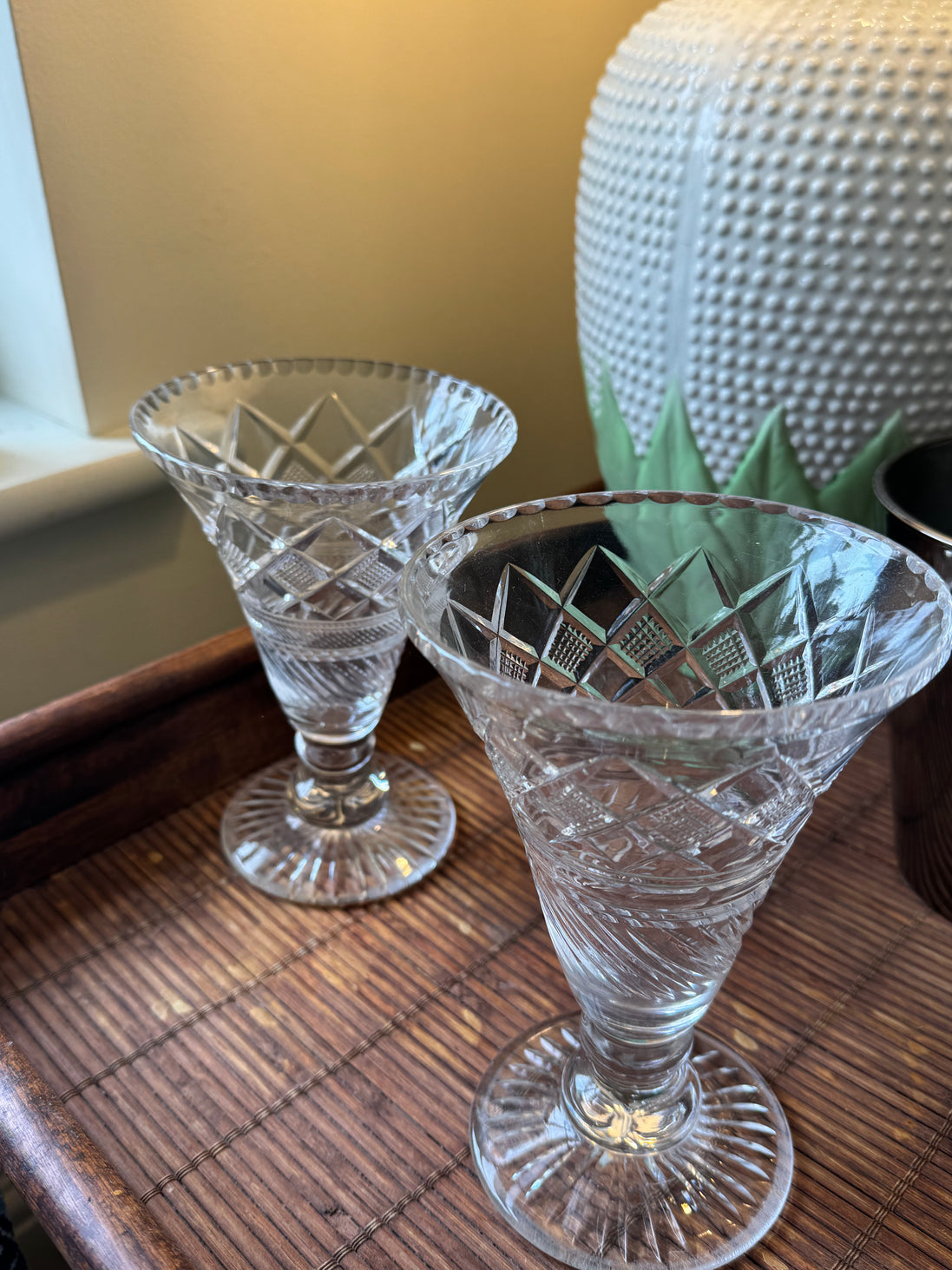 Antique Cut Glass Vases