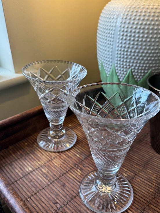 Antique Cut Glass Vases
