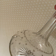 Victorian Globe Star Etched Decanter