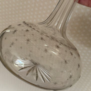 Victorian Globe Star Etched Decanter