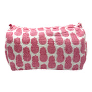 'Pink Pineapple' Block Printed Sponge Bag/Washbag