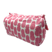 'Pink Pineapple' Block Printed Sponge Bag/Washbag