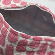 'Pink Pineapple' Block Printed Sponge Bag/Washbag