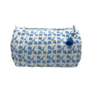 'Blue Leaf' Block Printed Sponge Bag/Washbag