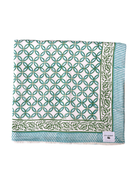 'Turquoise Leaf' Towel