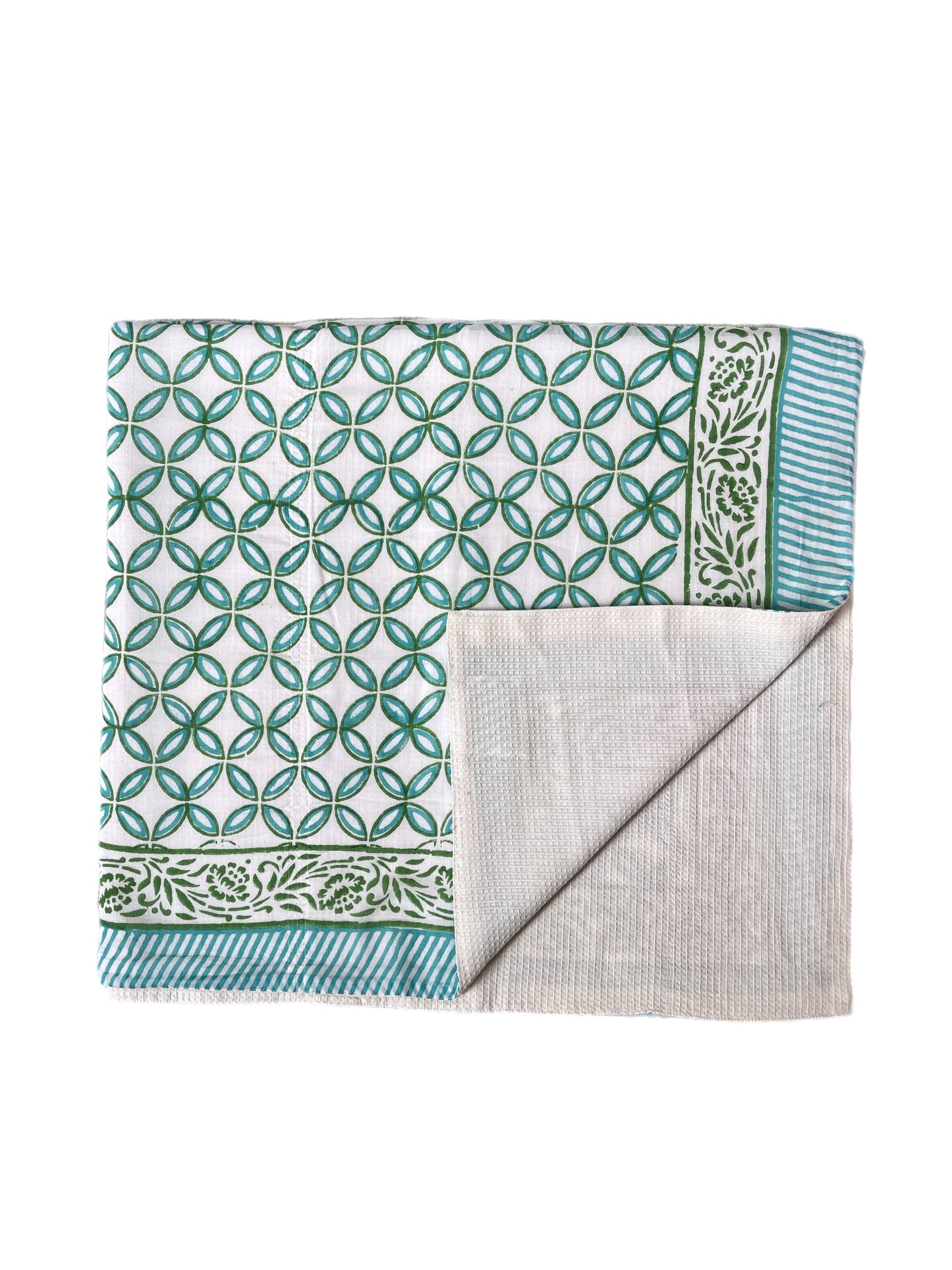 'Turquoise Leaf' Towel