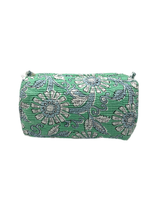 Green Floral Sponge Bag