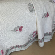 Pink Shrub Bedspread/Quilt
