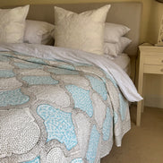 Blue Shield Bedspread/Quilt