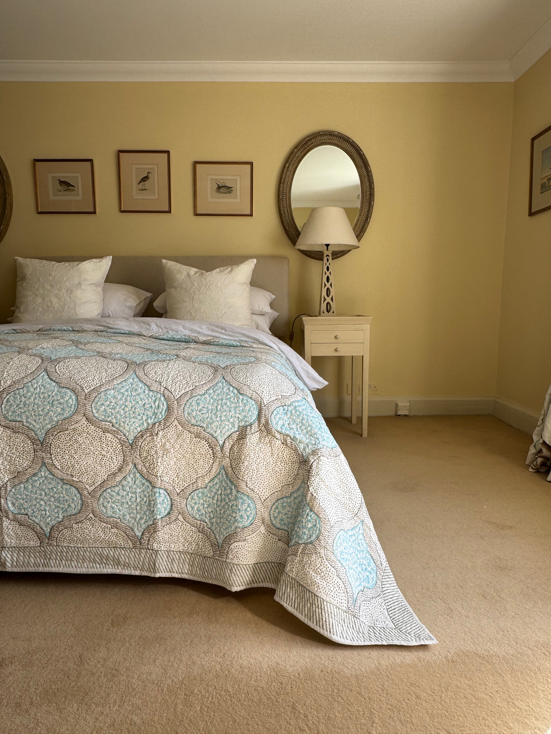 Blue Shield Bedspread/Quilt