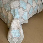 Blue Shield Bedspread/Quilt
