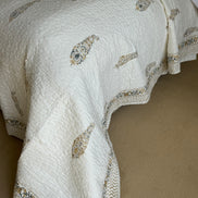 Yellow & Green Cypress Bedspread/Quilt