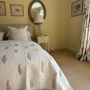 Pink & Green Cypress Bedspread/Quilt