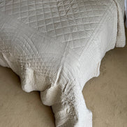 Taupe Cotton Bedspread/Quilt