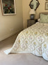 Pink & Yellow Foliage Shield Bedspread/Quilt