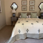 Yellow Tree Bedspread/Quilt