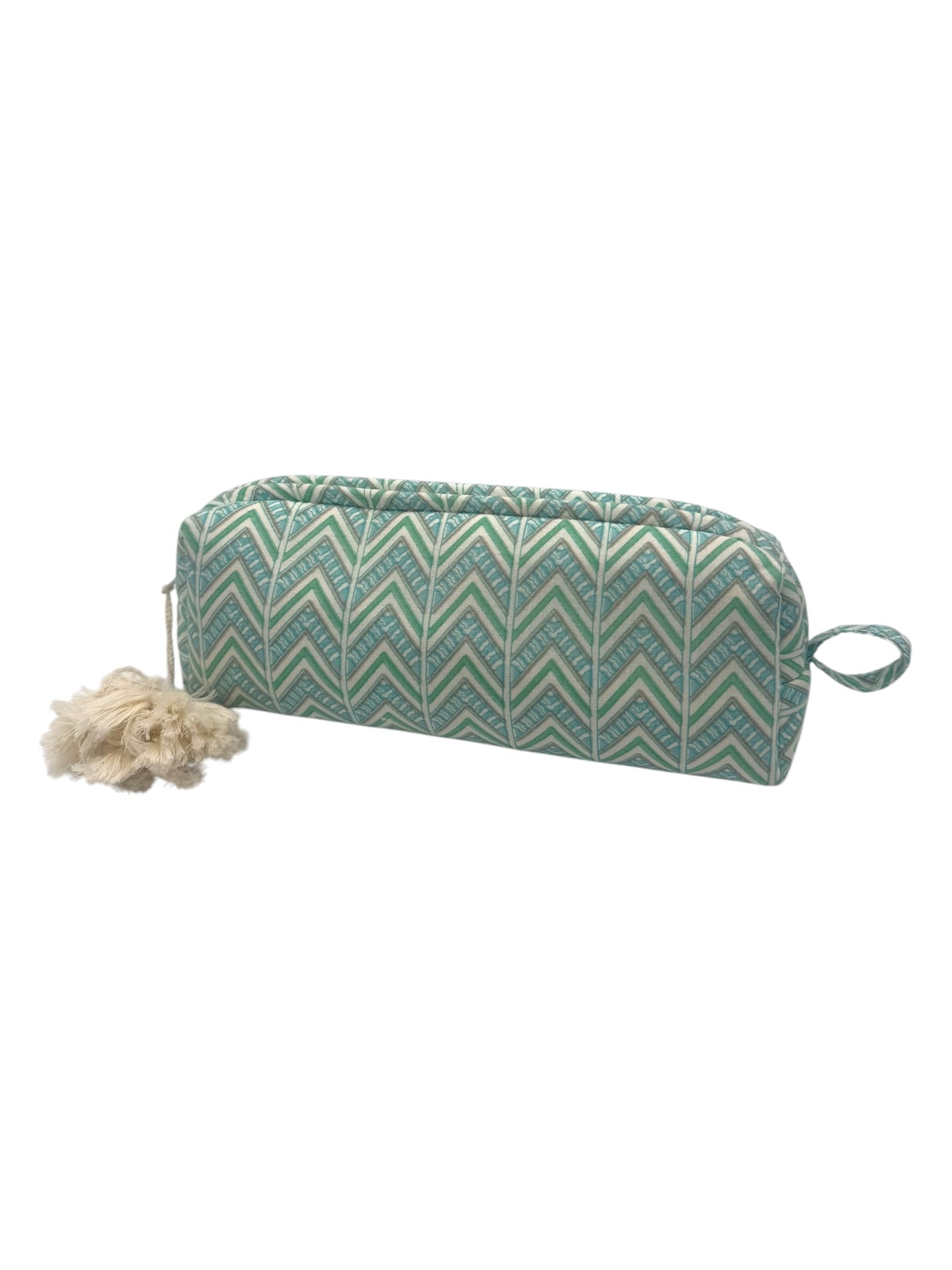 Zig Zag Zipped Pencil Case / Brush Case