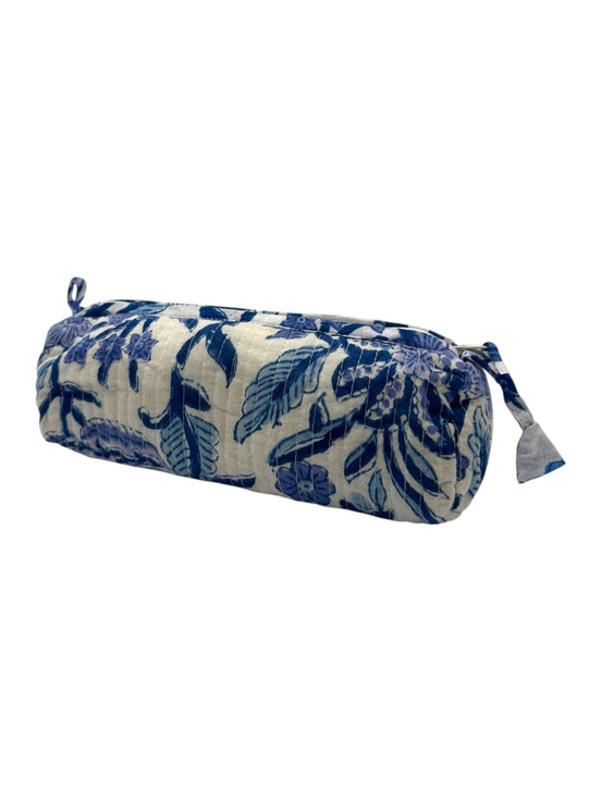 Blue Fauna Zipped Pencil Case / Brush Case