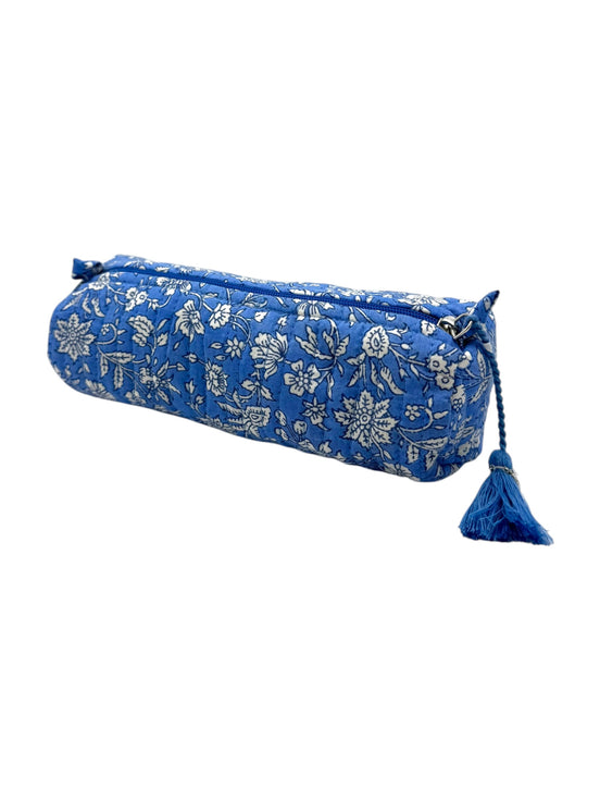 Blue Provence Zipped Pencil Case/ Brush Case