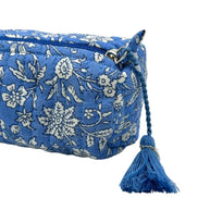Blue Provence Zipped Pencil Case/ Brush Case