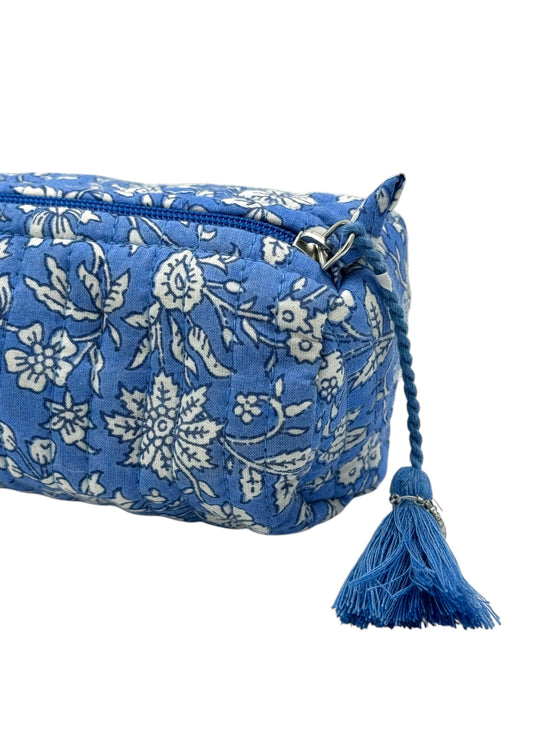 Blue Provence Zipped Pencil Case/ Brush Case