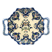 Antique Rouen Handled Dish