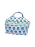Blue Trees Block Printed Vanity Case / Cosmetic Case