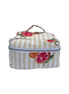 Blood Orange Block Printed Vanity Case / Cosmetic Case