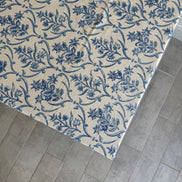 Blue Thorned Foliage Tablecloth