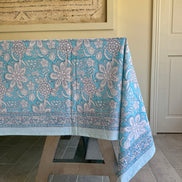 Blue Foliage Tablecloth
