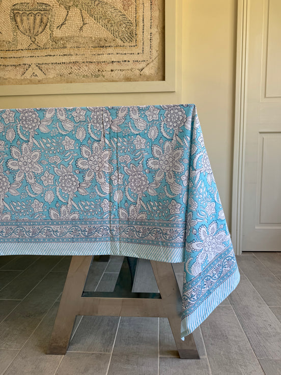 Blue Foliage Tablecloth