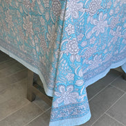 Blue Foliage Tablecloth