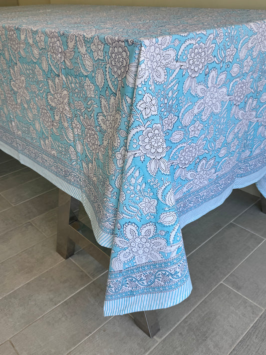 Blue Foliage Tablecloth