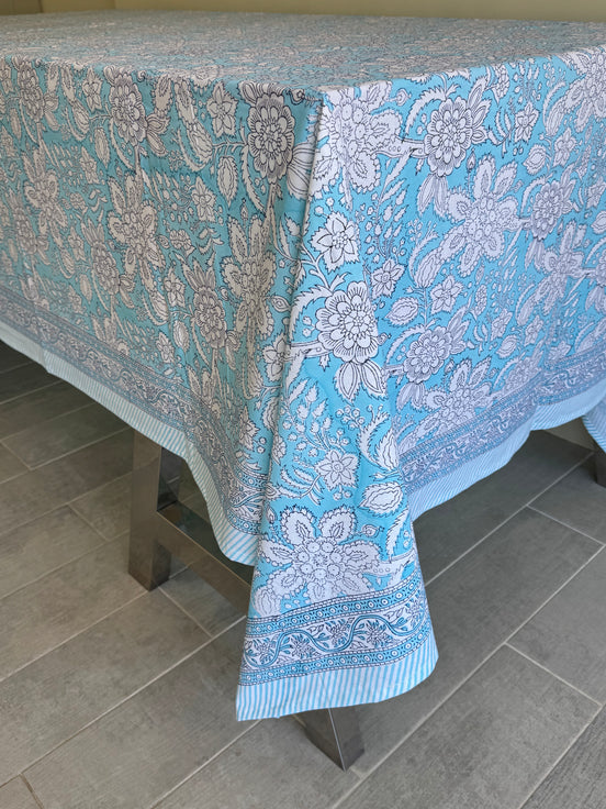 Blue Foliage Tablecloth