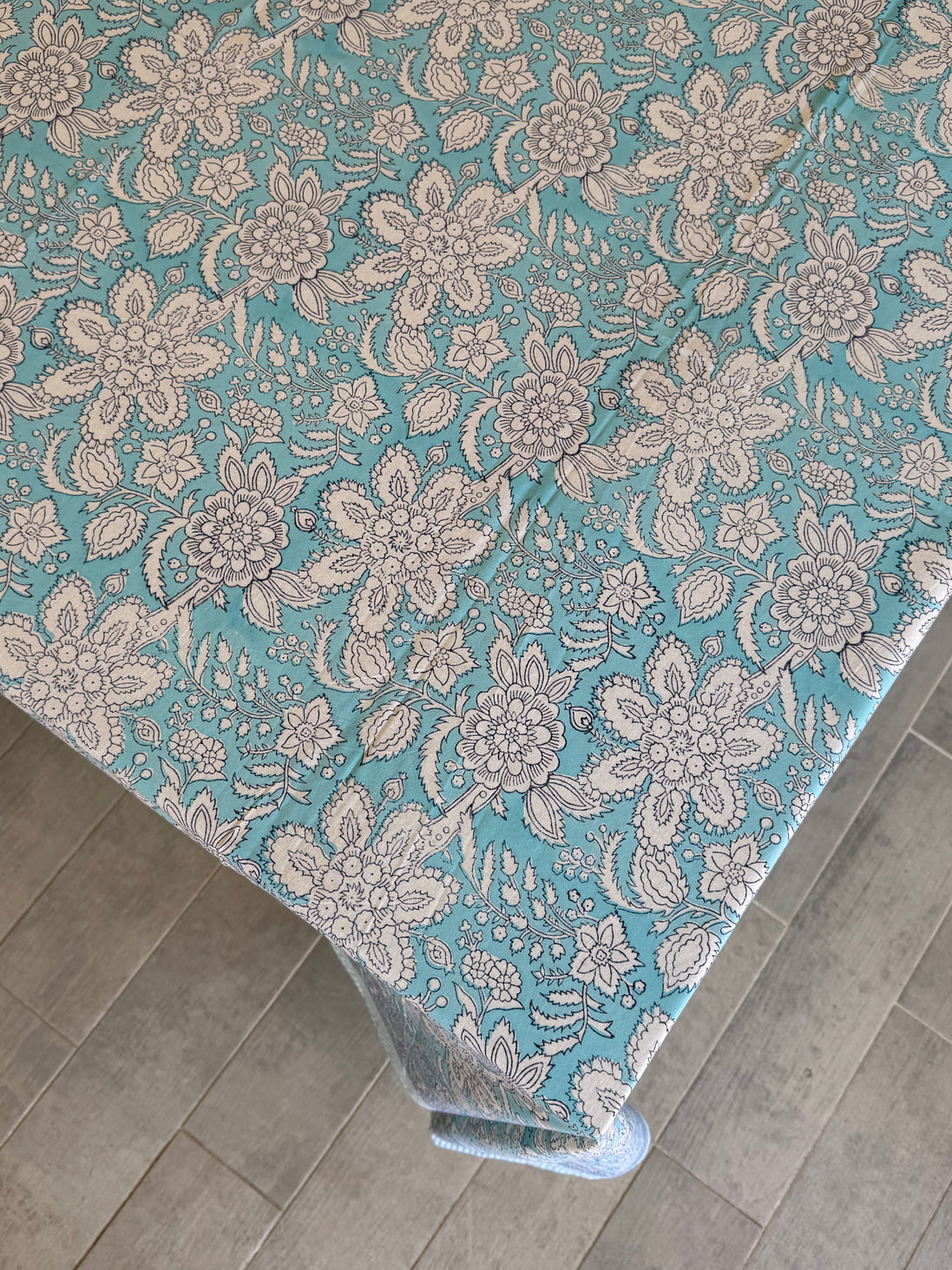 Blue Foliage Tablecloth