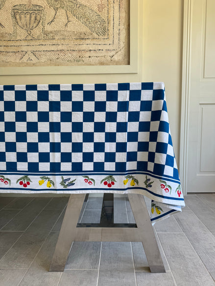 Fruit & Check Judd Shop Tablecloth