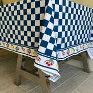 Fruit & Check Judd Shop Tablecloth