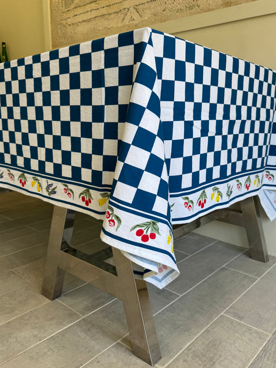 Fruit & Check Judd Shop Tablecloth