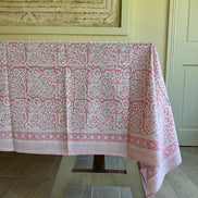 Pink Foliage Tablecloth