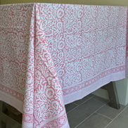 Pink Foliage Tablecloth