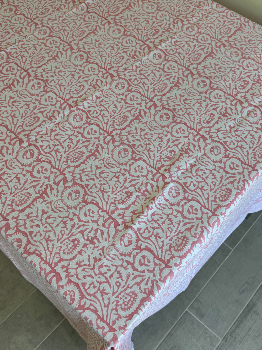 Pink Foliage Tablecloth