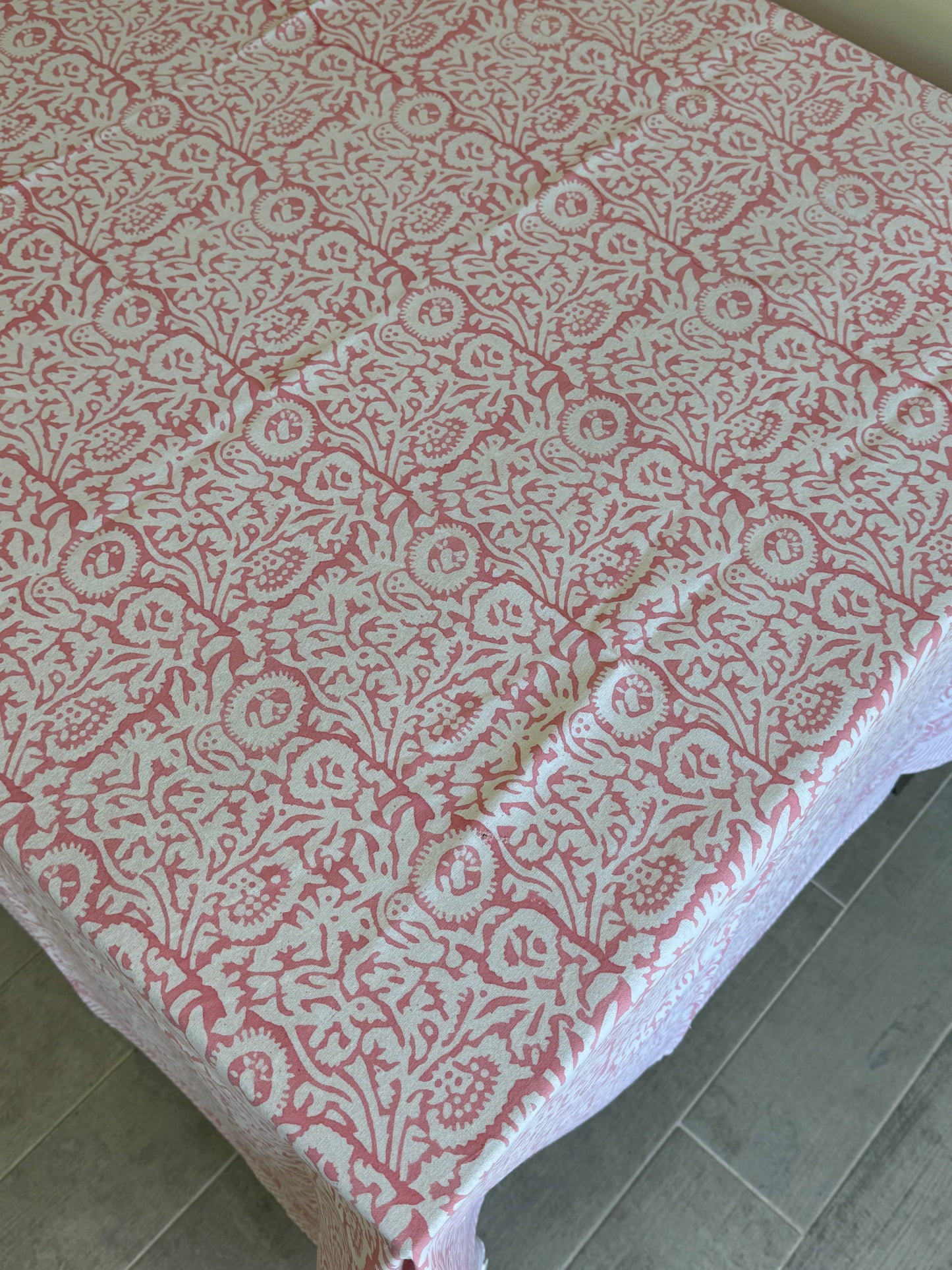 Pink Foliage Tablecloth