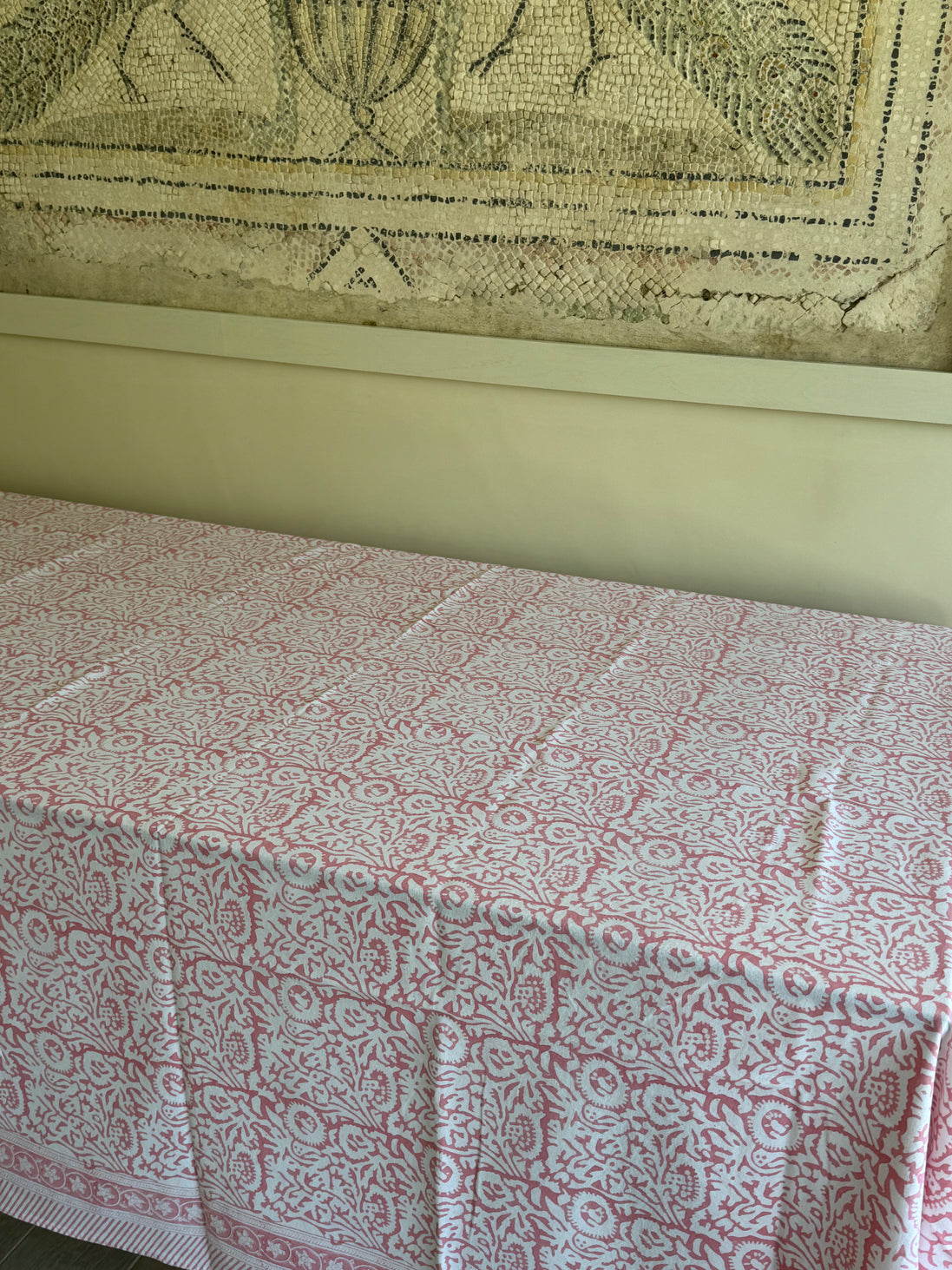 Pink Foliage Tablecloth