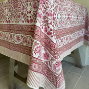 Pink Floral Tablecloth