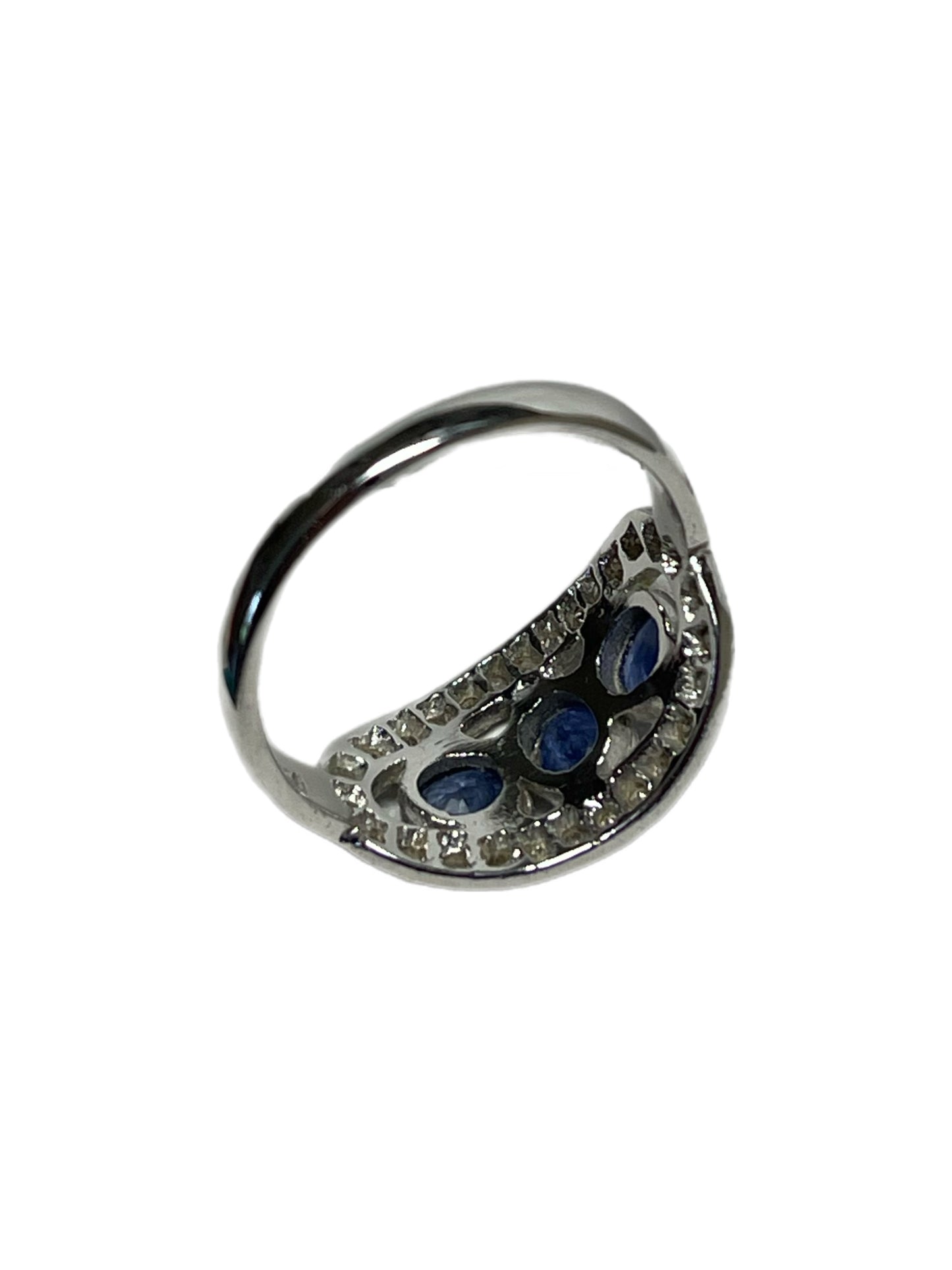 Trio Sapphire Target Ring