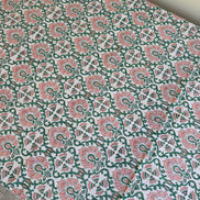 Pink & Green Sheild Shrubs Tablecloth