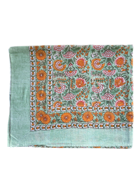 Orange & Red Canopy Hand Block Printed Sarong