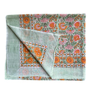 Orange & Red Canopy Hand Block Printed Sarong